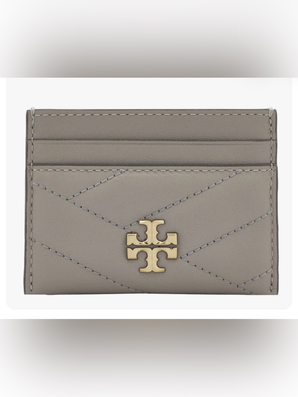 Tory Burch Kira Chevron Quilted Leather Card Holder EXCELLENT CONDITION